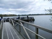 Two speedboats side-by-side sitting on the