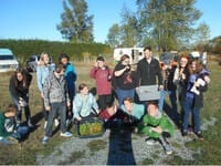 St. Michael's School students pose for a group photo.